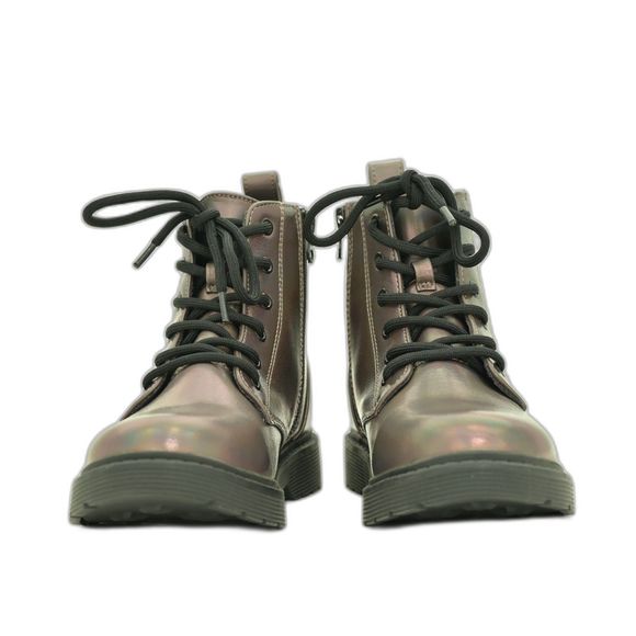 Art Class Girls Side Zipper Dark Color Rainbow Boots Size 4 - Picture 3 of 6